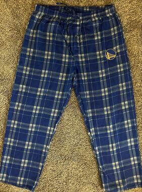 Golden State Warriors NBA Concepts Sports XL Blue Pajama Bottoms (NWT)